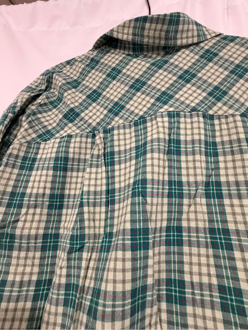 easel Green Plaid Button-Down Oversized Shirt NWT - Picture 2 of 4
